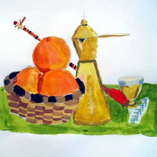 Nature morte "Afrique de nord" - Gouache - Maya